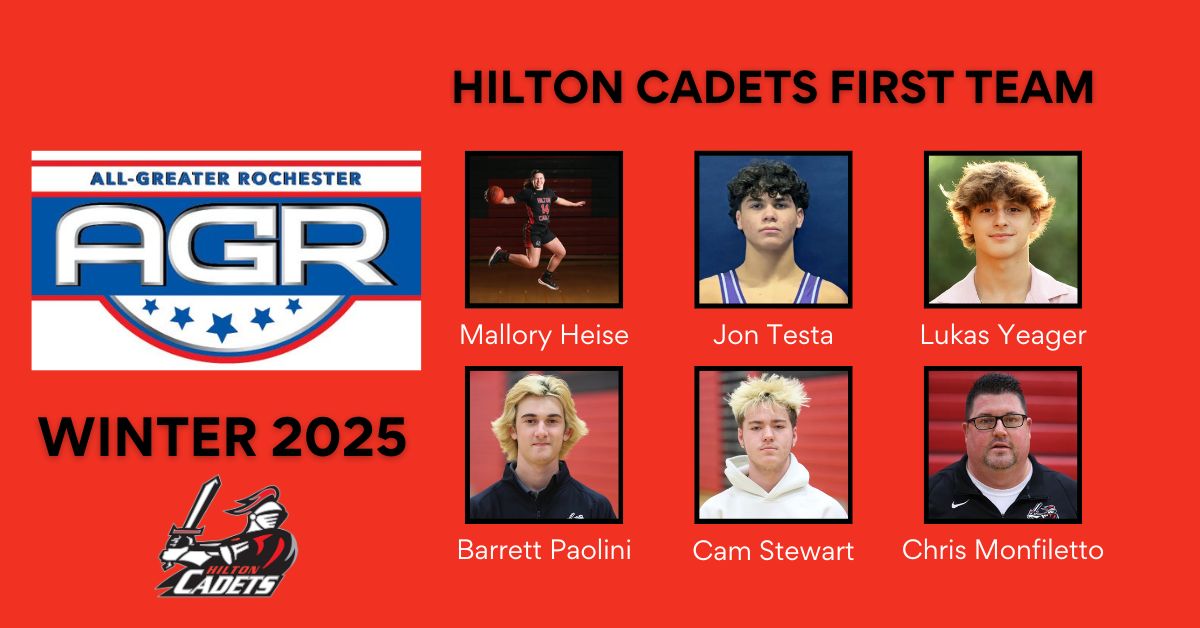 Hilton Athletics (@hiltoncadets) on Twitter photo Congratulations to our winter season first team AGR <a href="/DandC/">Democrat & Chronicle</a> award winners! #WeAreHilton 🍎
🏀Mallory Heise (player of the year)
🤼Jon Testa
🤼Lukas Yeager
🏒Barrett Paolini
🏒Cam Stewart
🏒Chris Monfiletto (coach of the year) Congratulations to our winter season first team AGR <a href="/DandC/">Democrat & Chronicle</a> award winners! #WeAreHilton 🍎
🏀Mallory Heise (player of the year)
🤼Jon Testa
🤼Lukas Yeager
🏒Barrett Paolini
🏒Cam Stewart
🏒Chris Monfiletto (coach of the year)