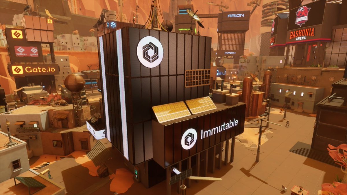 OuterRingMMO's tweet photo. 🪐 Our city is your city. Welcome home, @Immutable.

What better way to bring our synergy to life than by dedicating a building, a space of your own in our beloved Great Silver City?

🛠️ The past is Immutable… but together, we can build the future of Web3 Gaming. https://t.co/GTRZ7OTvNk