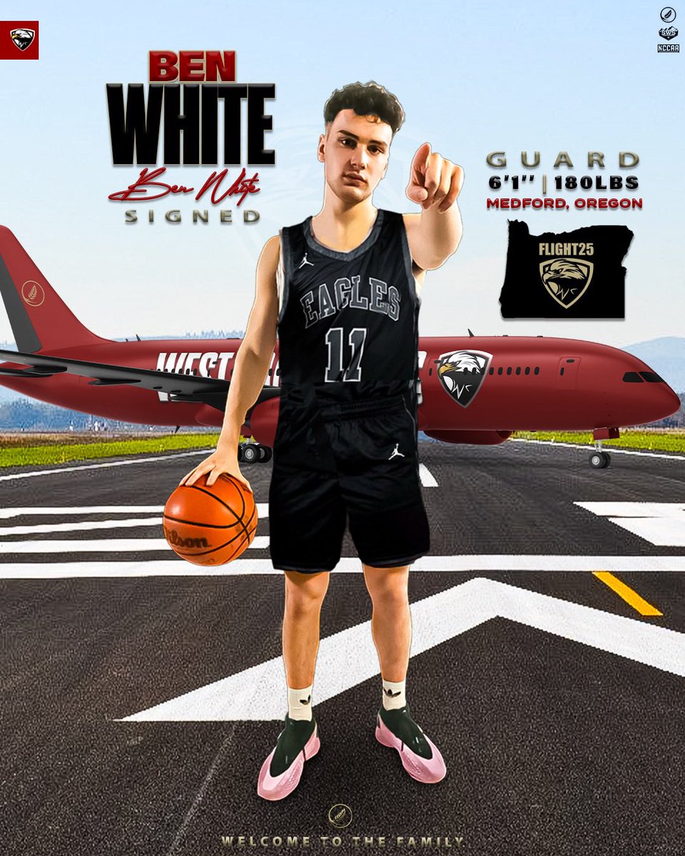 𝓢𝓲𝓰𝓷𝓮𝓭 ✍🏽

Ben averaged 29.5 points, 10 reb, 3.5 ast, 3.7 stls a game on 48.3 % shooting as a Sr  &amp; MVP for Harvest Christian School. Ben was also West Coast All Tournament while averaging 34 points per game in the tournament.

Welcome to the Eagle family Ben!

#Flight25 🦅