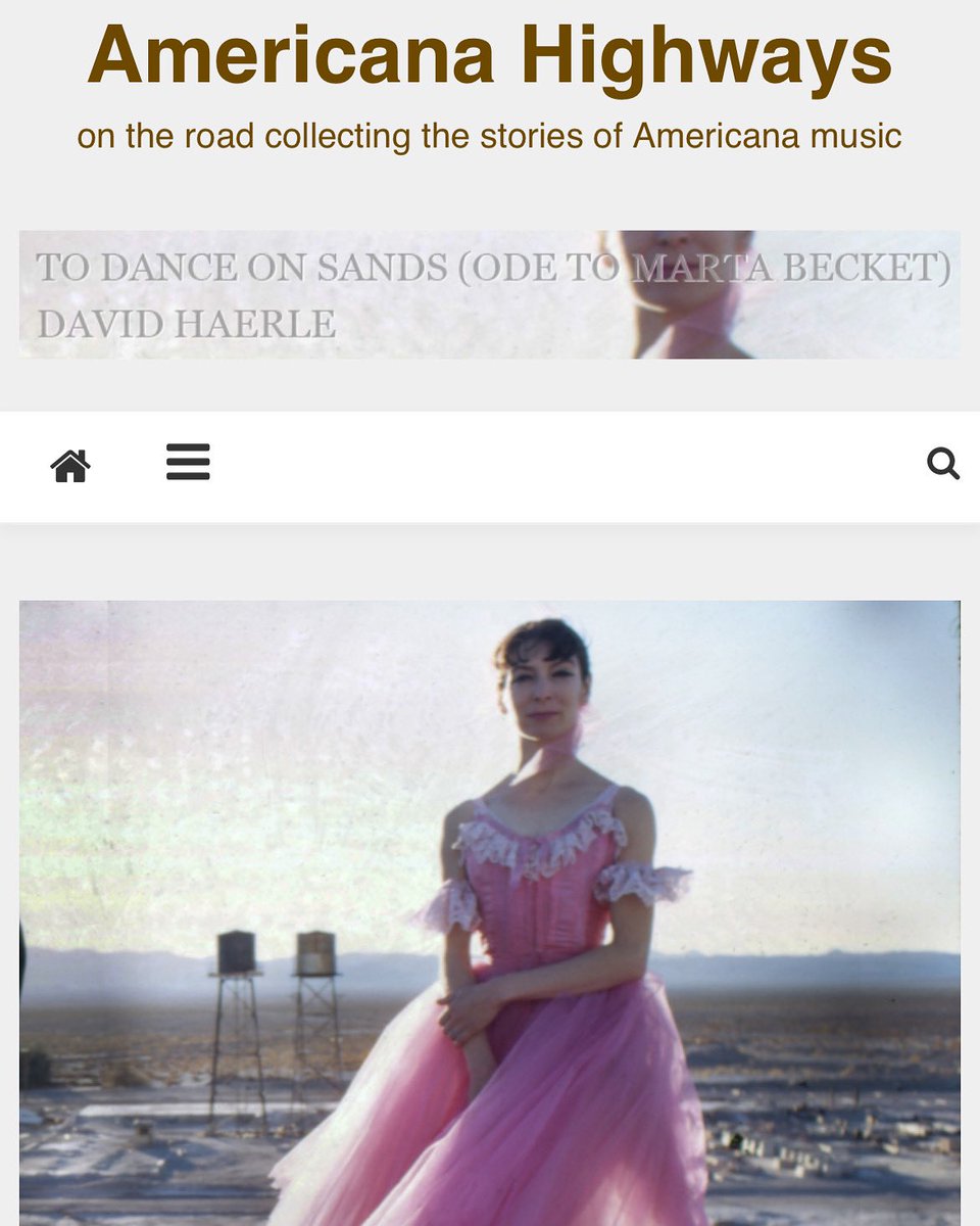 Thank you so much <a href="/AmericanaHiways/">Americana Highways</a> and Melissa Clarke for the premiere of 
my new single and video, “To Dance On Sands (Ode to Marta Becket)”. To read 
the article and watch the video click here:
americanahighways.org/2025/04/17/son…