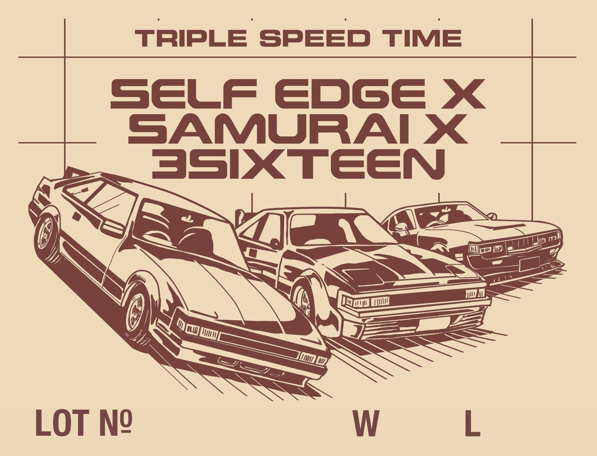 The Self Edge x Samurai x 3sixteen Capsule Collection: selfedge.com/index.php?rout…