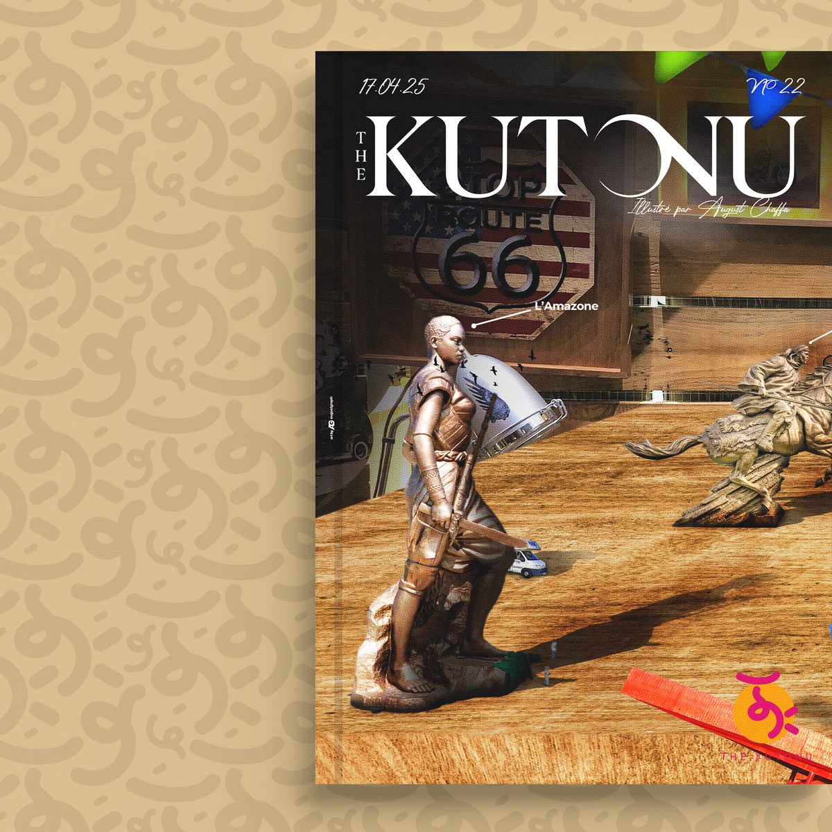 thekutonu's tweet photo. Illustrée par @je_s_apel_groot 
Cette œuvre imagine Cotonou comme une carte de jeu grandeur nature.
L’esthétique, inspirée des jeux d’aventure et de stratégie, invite à porter un autre regard sur notre ville : celui d’un explorateur curieux de découvrir la ville. https://t.co/YAtWVSa9p0