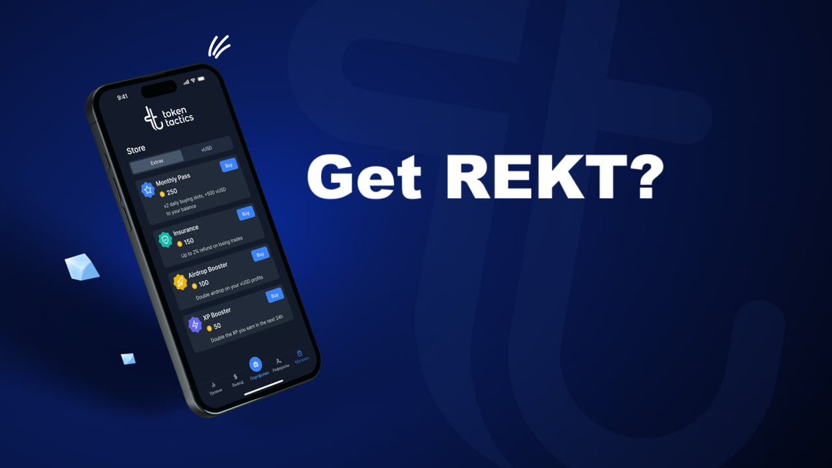 TokenTactics (@tokentacticsgo) on Twitter photo Wanna Get #Rekt ? Get Paid for It 😄
Taking a loss? Welcome to the club. Even pros get wrecked when the market goes full chaos mode
But here’s the edge:
In <a href="/TokenTacticsGo/">TokenTactics</a> , you get 2% back on a losing trade.
Just watch a quick ad — boom, partial refund.
Want it hands-free? Wanna Get #Rekt ? Get Paid for It 😄
Taking a loss? Welcome to the club. Even pros get wrecked when the market goes full chaos mode
But here’s the edge:
In <a href="/TokenTacticsGo/">TokenTactics</a> , you get 2% back on a losing trade.
Just watch a quick ad — boom, partial refund.
Want it hands-free?