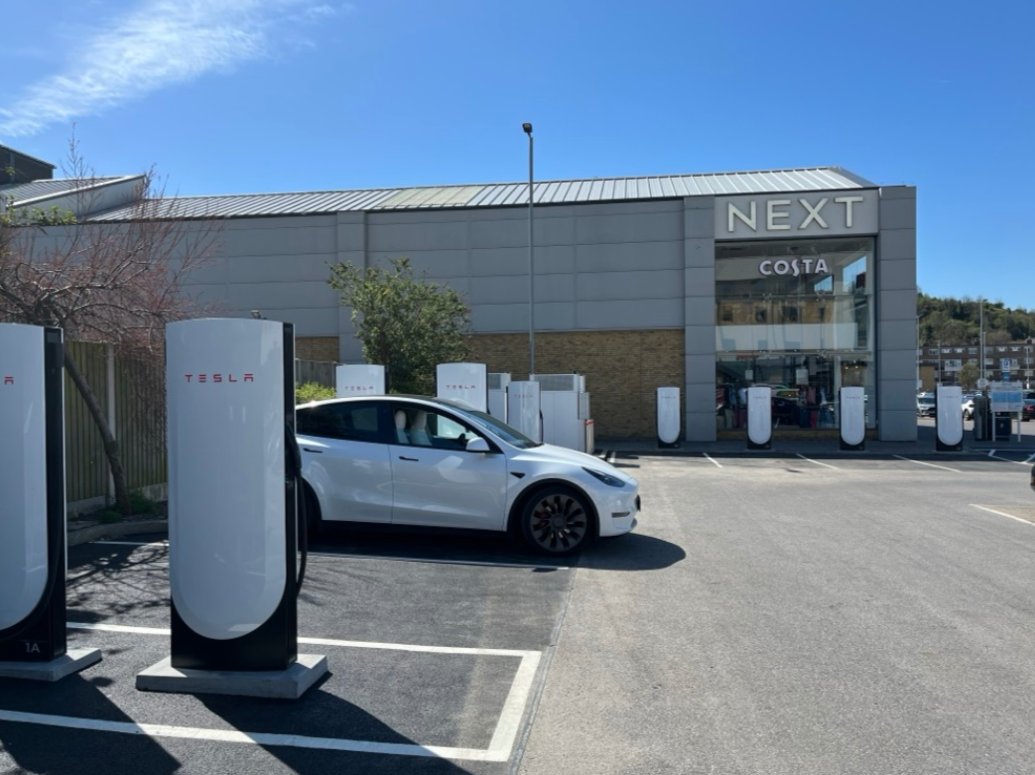 Olliedodd's tweet image. As promised, the UK team have delivered again. First Folkestone and now Dover are open to all EVs, just in time for the Easter weekend and your trip to France. ⚡️ @TeslaOwnersUK