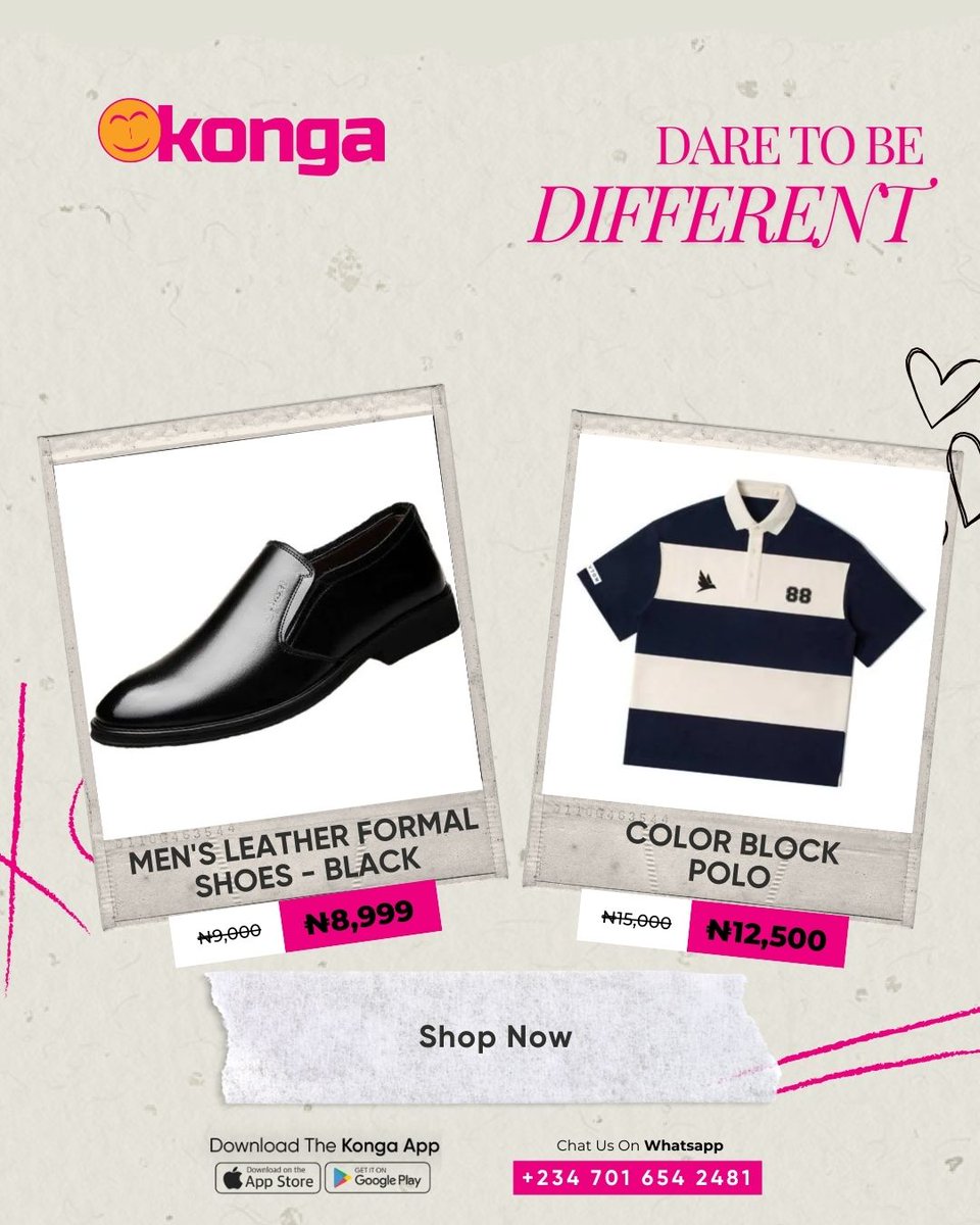 ShopKonga's tweet photo. Discover timeless fashion pieces made just for YOU on Konga!

🛍️ Shop now: https://t.co/W63V8DErFQ

#ShopKonga #FashionForward #StyleGoals #KongaFashion #SlayWithKonga https://t.co/Wt0I4eheqq