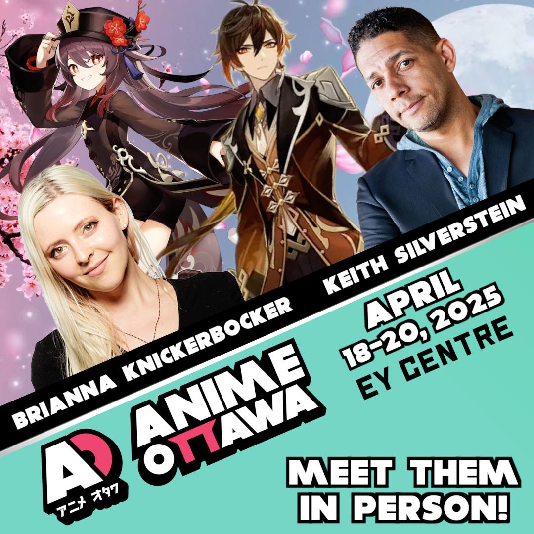 🌙 Meet Genshin Impact stars <a href="/briannanoellek/">Brianna Knickerbocker</a> &amp; <a href="/SilverTalkie/">Keith Silverstein</a> THIS WEEKEND at Anime Ottawa! Tickets are still available!
🎟️: animeottawa.com/tickets/

#animeottawa2025 #anime #genshinimpact #voicacting