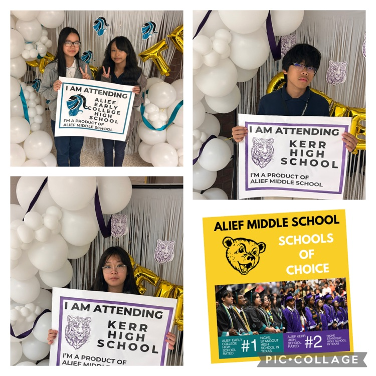 alief_middle's tweet photo. Congrats to our cubs that will be attending Alief Early College HS and Kerr HS! #SchoolsofChoice | #AliefProud | @Sroninub2Newby @HeyMrsCarterrrr @MMrbracy @aliefisd @AliefKerr @AliefECHS https://t.co/av62FvntnX
