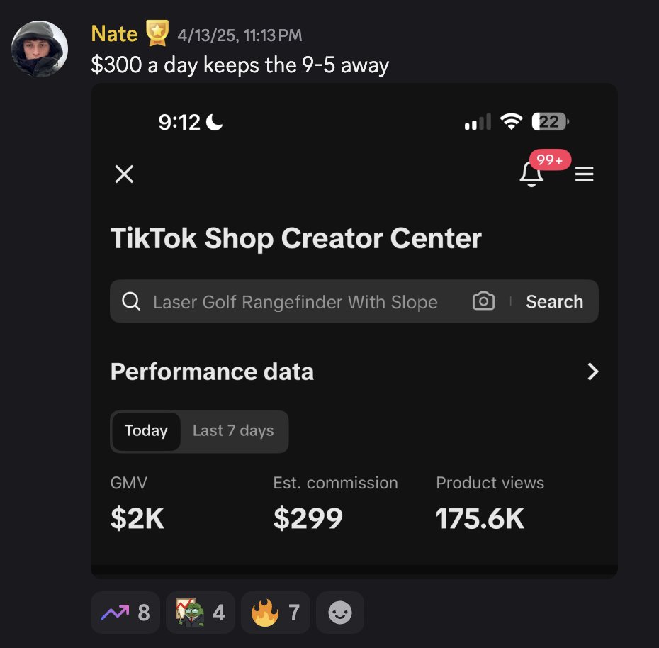 medialabsteam's tweet photo. $300 a day to keep the 9-5 away 

Imagine making an extra $10k/month from TikTok 

Nate is a college student printing money from his phone https://t.co/p3mKm0R3O4