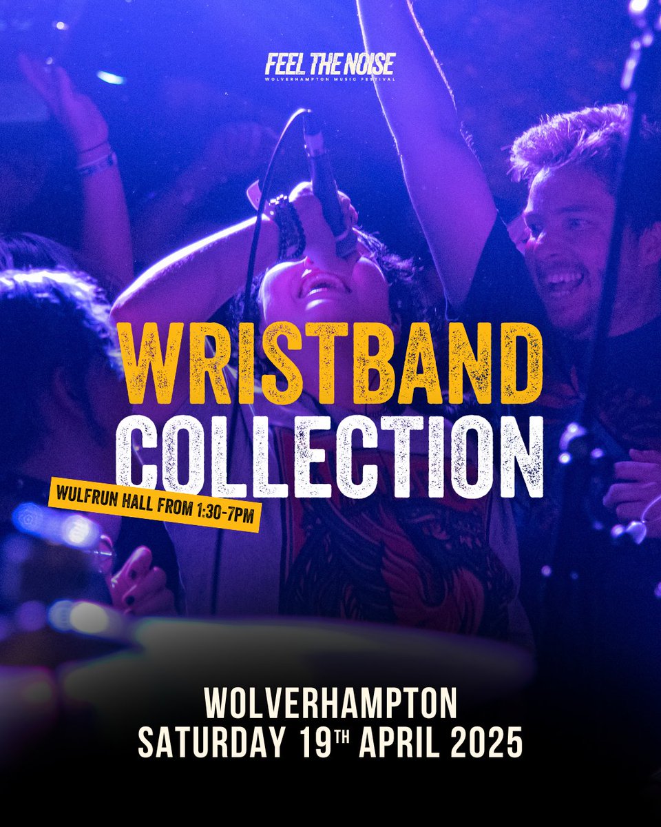 FTNfest's tweet photo. ℹ️ IMPORTANT INFORMATION FOR SATURDAY

We can't wait to see you for the first ever edition of FEEL THE NOISE in Wolverhampton City Centre this Saturday 19th April! 🧡

We've prepared some important information regarding wristbands and venues. Please read carefully. https://t.co/bTE52i664y