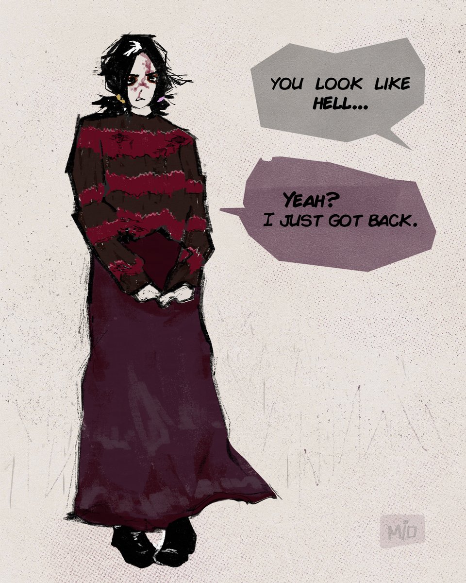 seoltanglab's tweet photo. i guess you could say she is NOT okay fr #mcrfanart https://t.co/kCaH2suB3P