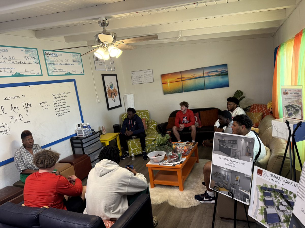Tobruk Blaine (@tobrukblaine_tb) on Twitter photo Yesterday was special! <a href="/ArizonaFBall/">Arizona Football</a> donated over 400 hygiene products to I Am You 360. This impressive non-profit provides support to 18-24 yo’s facing housing insecurity.
The leader/founder/confidence creator, Desiree, is one-of-a-kind!
#BeyondFootball
<a href="/UAWildcatWay/">C.A.T.S. Student-Athlete Development</a> Yesterday was special! <a href="/ArizonaFBall/">Arizona Football</a> donated over 400 hygiene products to I Am You 360. This impressive non-profit provides support to 18-24 yo’s facing housing insecurity.
The leader/founder/confidence creator, Desiree, is one-of-a-kind!
#BeyondFootball
<a href="/UAWildcatWay/">C.A.T.S. Student-Athlete Development</a>