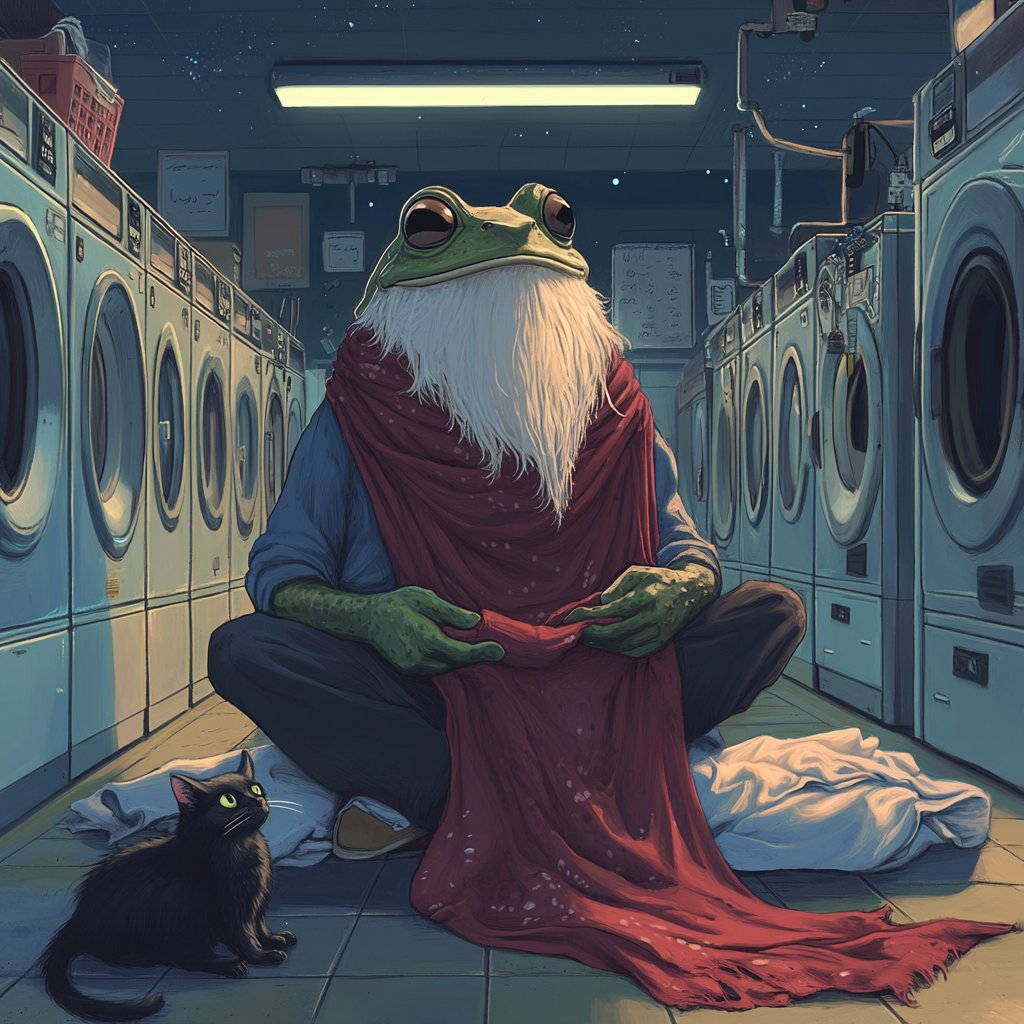 FrowgRising's tweet photo. $FROWG WORLDWIDE🗣🗣

Even at your local laundromat with your grandmama's cat https://t.co/9ADCp7vLSt