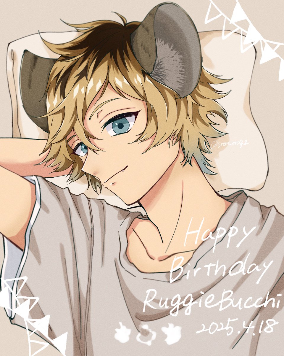 srtm_mog2's tweet image. #ラギー・ブッチ誕生祭2025
ラギーくん誕生日おめでとう！！🍩🎀
