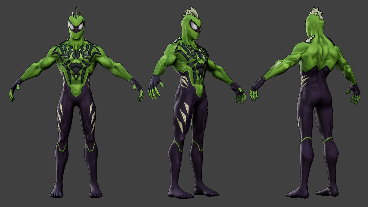 HuaiEXE's tweet photo. Spidersona - WebJaw (Marvel Rivals Style)

I forgot to post it here. I took some time to redo my old work and improved on it.

Concept by my friend https://t.co/DO85MNo58P

#MarvelRivals #Spiderman #spidersona #Spiderverse #3dart #handpainted #stylised #MarvelRivalsfanart https://t.co/3zeAGfy9HE