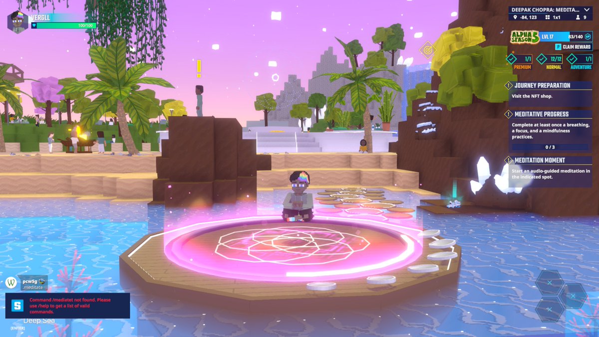 vergil431's tweet photo. Free meditation classes in @TheSandboxGame ✌ https://t.co/ePlN95tAWB #AlphaSeason5 https://t.co/xPn4CaGnoi