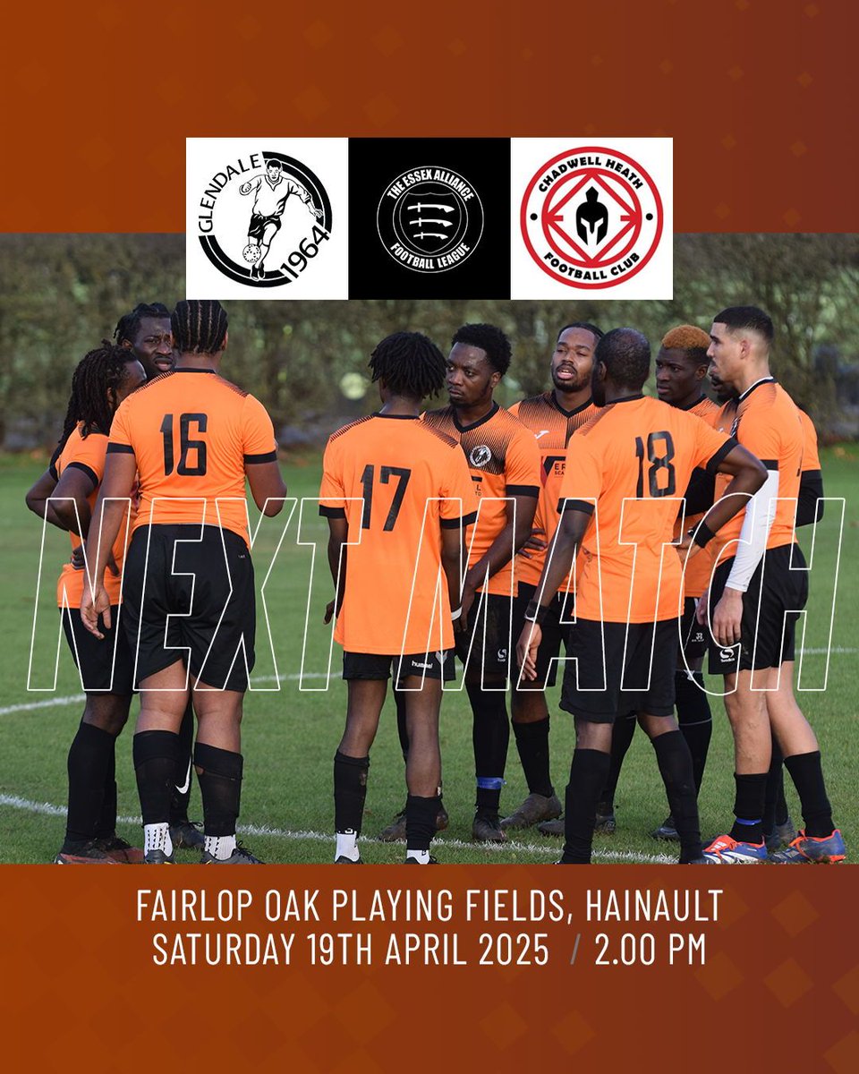 Glendale FC (@glendalefc_) on Twitter photo π‘ππ«π§ πππ«π§π¨π₯π
First of 2 huge home games to close off the season, beginning with the visit of <a href="/CH_SpartansFC/">Chadwell Heath Spartans FC</a> Reserves to Fairlop on Saturday
#Dales #COYD #Season61 π‘ππ«π§ πππ«π§π¨π₯π
First of 2 huge home games to close off the season, beginning with the visit of <a href="/CH_SpartansFC/">Chadwell Heath Spartans FC</a> Reserves to Fairlop on Saturday
#Dales #COYD #Season61