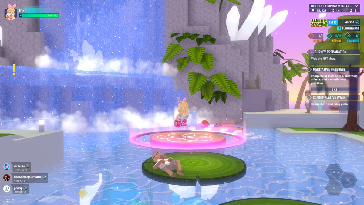 KarinaDekanenko's tweet photo. Free meditation classes in @TheSandboxGame ✌ https://t.co/UOrU5kBBhB #AlphaSeason5 https://t.co/lIGiGsTqkS