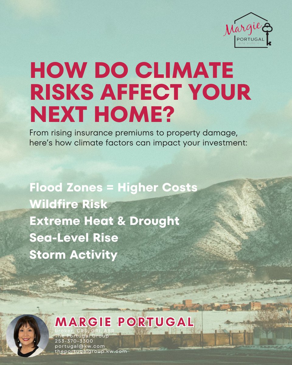 PortugalRE's tweet image. Climate risk is real—and it could impact your next home more than you think. Let’s find a home that’s beautiful and built to last—DM me to get started!

#SmartHomeBuying #ClimateAware #RealtorTips #FutureProofLiving #HomeBuyingJourney
