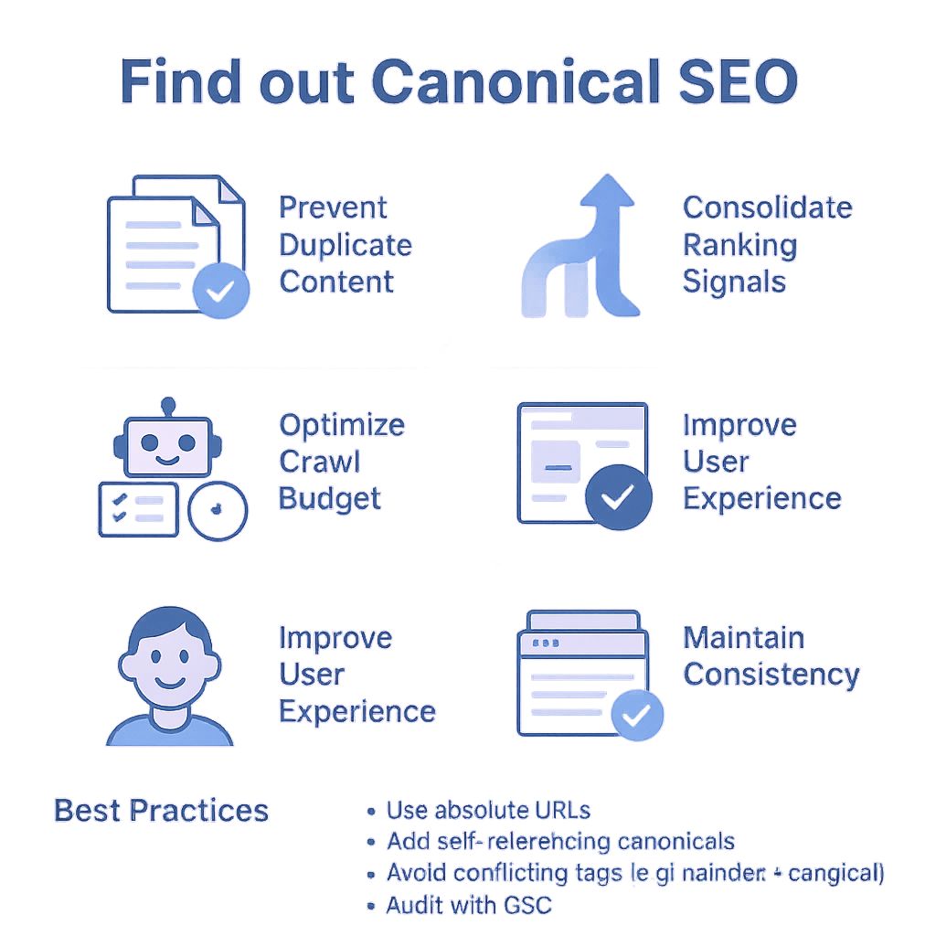 Find out Canonical SEO
Canonical tags simplify how search engines evaluate and rank content, making them vital parts of an SEO plan.

When canonical tags are used correctly, your website remains search engine optimized, clean, and user-friendly.
#seo #DigitalMarketing #goolgeseo