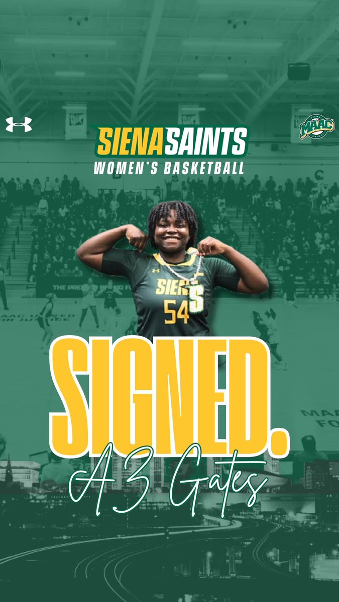 Siena Women’s Basketball (@siena_wbb) on Twitter photo ✍🏼 Let’s start meeting your new #SienaSaints 👏
Welcome to the #Family 🤟, <a href="/Azera_32/">Azera Gates</a>!
Can’t wait to get to work 😤
#MarchOn x #MAACHoops x #NCAAW ✍🏼 Let’s start meeting your new #SienaSaints 👏
Welcome to the #Family 🤟, <a href="/Azera_32/">Azera Gates</a>!
Can’t wait to get to work 😤
#MarchOn x #MAACHoops x #NCAAW