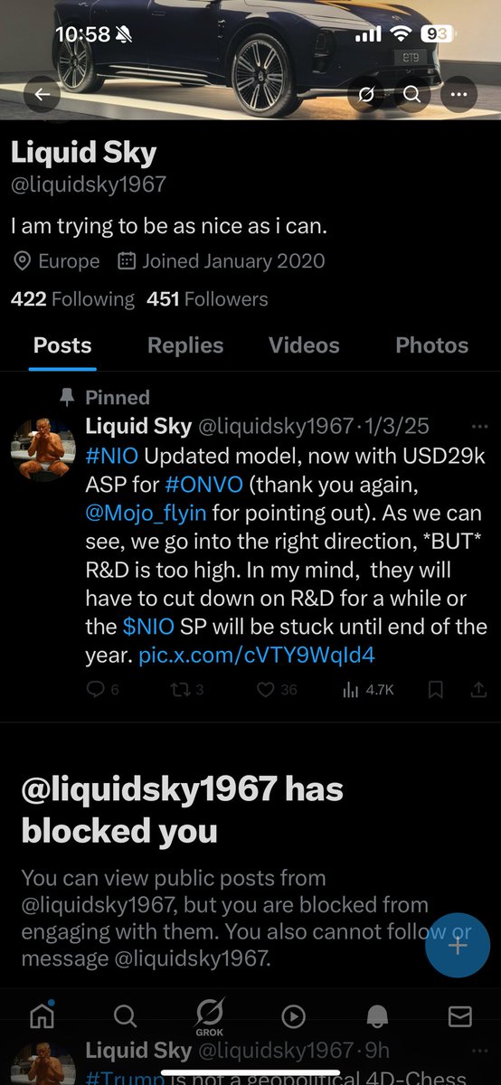 Sweet! Blocked by a muppet with no reading comprehension skills..