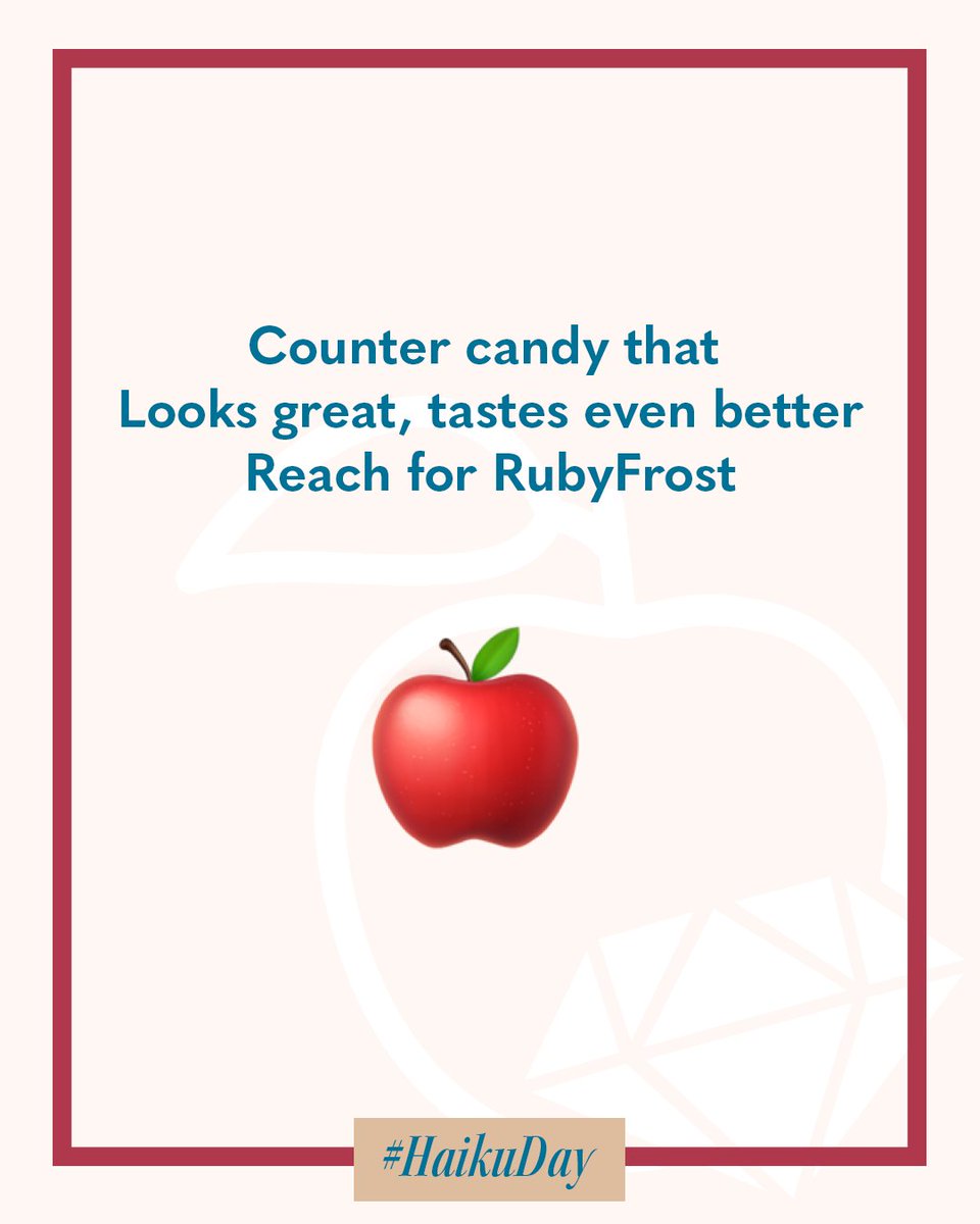 RubyFrostApple's tweet image. We love RubyFrost apples so much, we had to express it with poetry. Join us in celebrating #HaikuDay and comment your best RubyFrost-themed haiku for a chance to win a bucket hat!