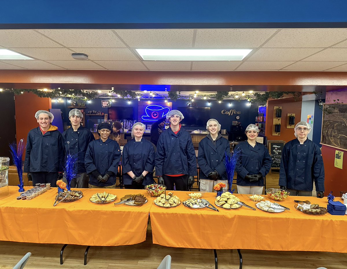 Our CTE Awards Ceremony was made even sweeter thanks to our talented Culinary 3 students! Thank you for preparing such a delicious and beautifully arranged table of treats!