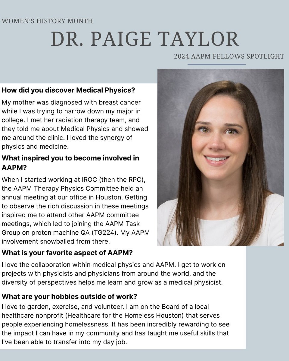Shout-out to Dr. Katia Parodi and Dr. Paige Taylor!