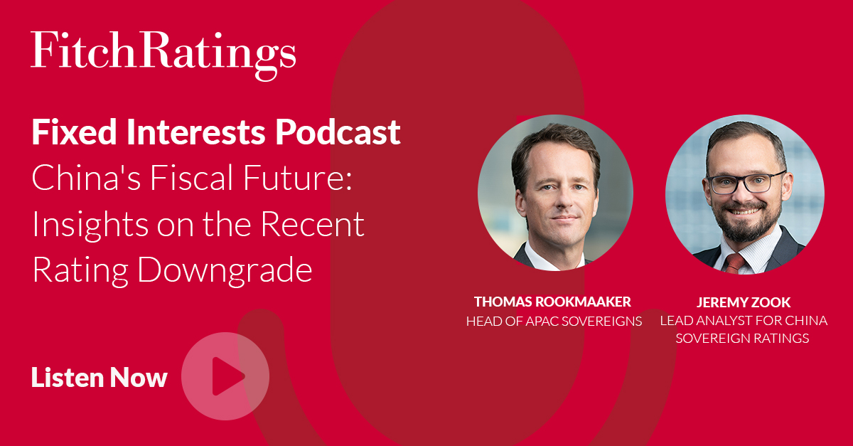 FitchRatings's tweet photo. What is the outlook for #China's economy following the recent rating downgrade? Join Fitch’s APAC #Sovereigns team on our latest #FixedInterests Podcast, as they discuss the key drivers of the downgrade.

Listen &amp; subscribe: https://t.co/lpO6Ygz78s

 #AsiaPacific #EconomicOutlook https://t.co/FjVfGiHJwA