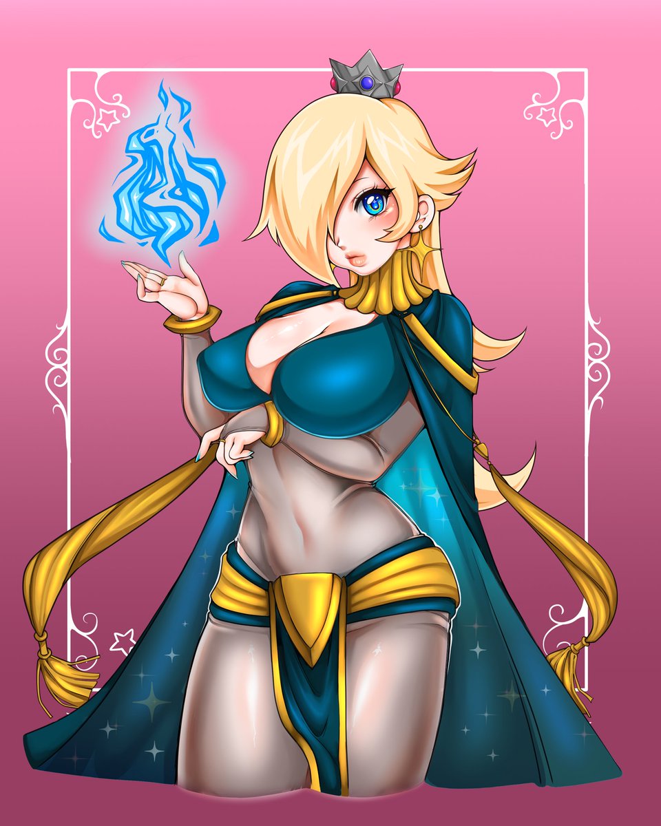 Sweaty_Socks's tweet photo. RolsalinaXTharja? Yes... com finished! 

#Rosalina #tharja #FireEmblem #MarioKartWorld https://t.co/9KzFkr7cKH