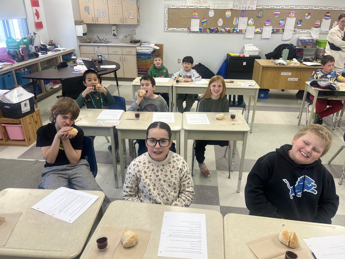 We are fortunate to educate our students in our Catholic faith.  This becomes even more special during Holy Week.  From learning about the Last Supper to Jesus' final days, our students continue to grow in their faith journey, &amp; we consider ourselves blessed to guide them.