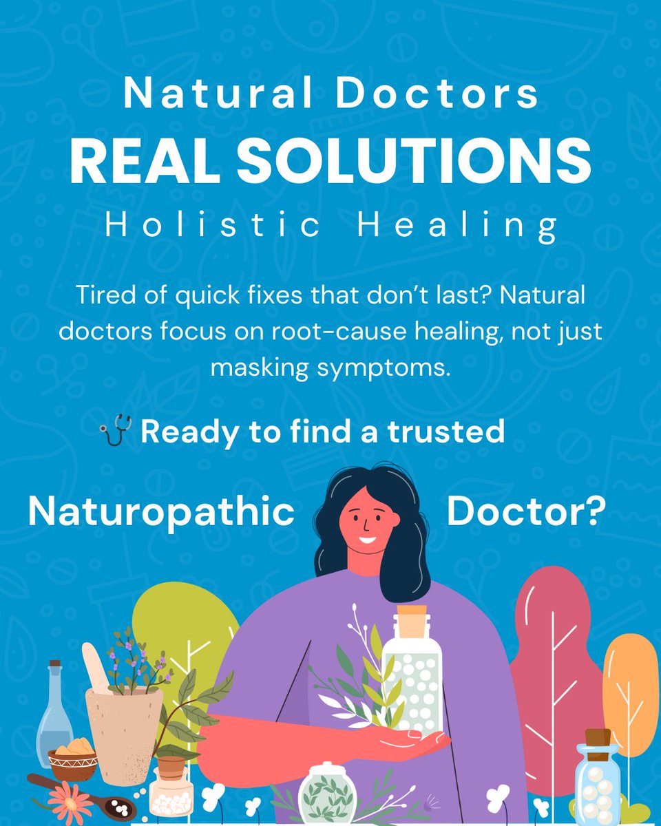 🌿 Tired of quick fixes? Natural doctors focus on root-cause healing using holistic, personalized care. From gut health to hormones — real solutions, not just symptoms.

🔍 Find a naturopathic doctor near you at NoMoreWaitLists.net 💻

#HolisticHealth #NaturopathicDoctor