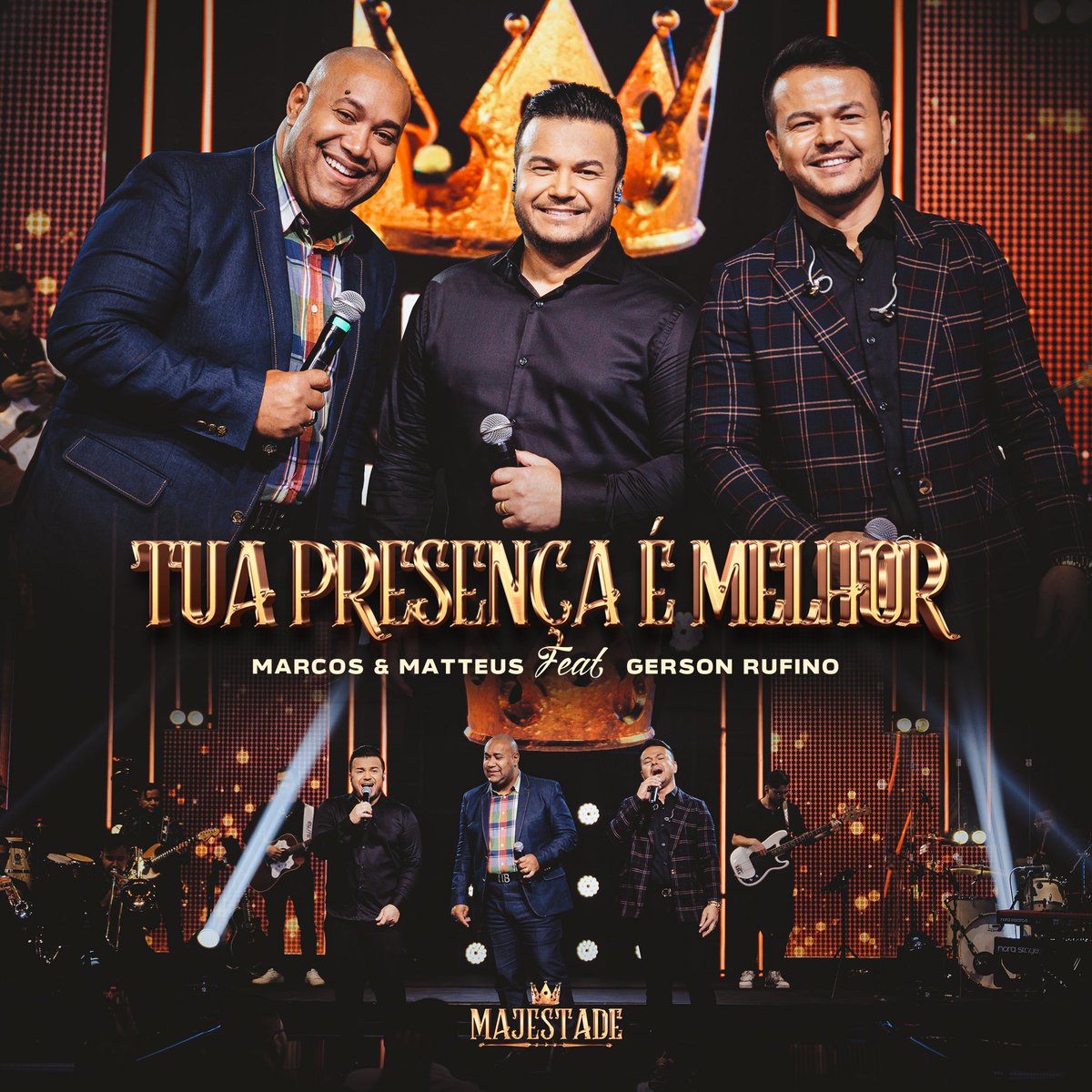 MarcoseMatteus's tweet photo. Confira a capa da nossa próxima canção. 👑 
“Tua Presença é Melhor”, será a 2/12, canção do “DVD Majestade”, parceria com o nosso amigo Gerson Rufino. Mais um projeto pela gravadora É Gospel Music. Se inscreva no nosso canal para não perder e ative o sininho. https://t.co/zivRVcJONI