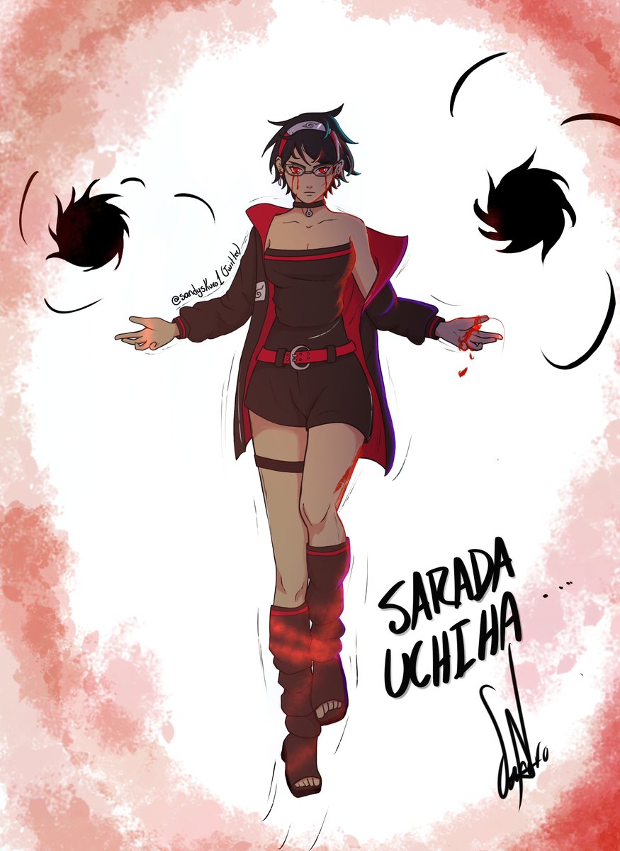 Sandyskura1's tweet photo. I had to draw it! 🔥

#Sarada #Boruto 
#Sasuke #Sakura https://t.co/3CRi0KhCfi
