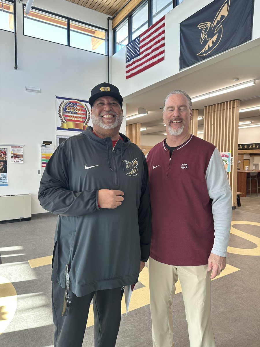 Big shot out to Coach Phenicie and Montana Grizzlies for taking the time to stop by our school! #SwarmIsRising