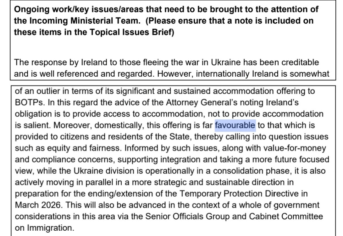 Mick_O_Keeffe's tweet photo. BREAKING! 

It's official. 

According to a report prepared by the Dept of Integration, Irish people are second class citizens in Ireland. 

Good luck trying to get a house, the Ukrainians are getting a "favourable offering". https://t.co/h2eEVh9bU4