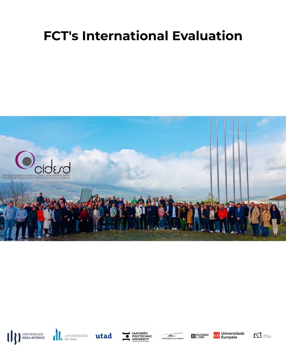 cidesd's tweet photo. Exciting news! 🎉 CIDESD - Research Centre in Sports Science, Health and Human Development has achieved the highest rating of Excellent in the FCT's international evaluation, securing €3.7M in funding for the 2025-2029 period.
(+) https://t.co/w0oH4CRbGl