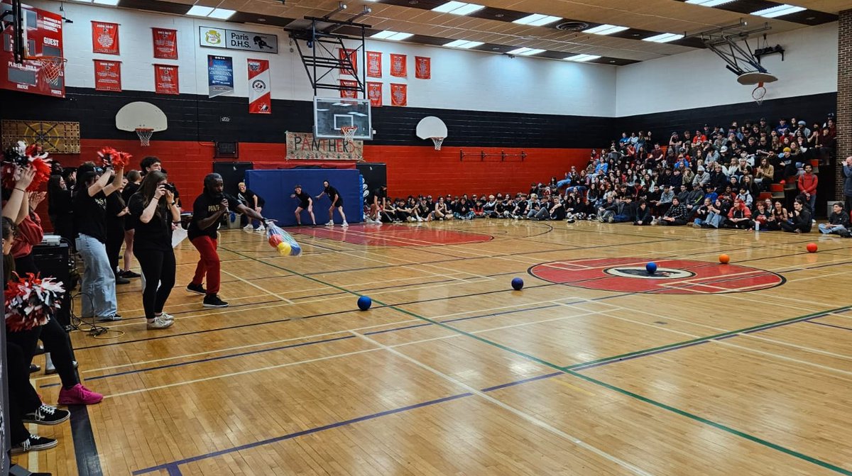 OPP_WR's tweet photo. #BrantOPP attended @BrantCommunity #PDHS yesterday to play their winning dodgeball team in 3 very intense games. While the students excelled with their talent, agility and youthfulness, #BrantOPP members came out with a great deal of determination! #PDHS were on the winning end 2-1, but the overall winners were @OPP with a great morning of engagement with our local students. Now that we know what we are up against, we will be more prepared for a rematch! #youthengagement #beprepared #fitness #nevertooold #funtimes ^mm