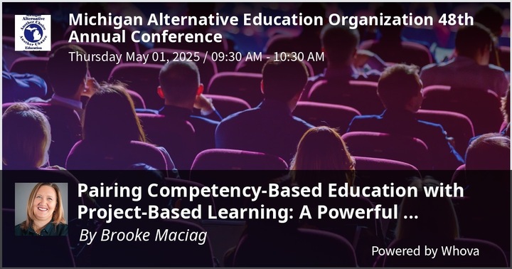 🎤 Join Brooke Maciag, our Director of Programs Development and Customer Success, as she presents:

✨ "Pairing Competency-Based Education with Project-Based Learning: A Powerful Approach"

🗓 Thursday, May 1, 2025
🕤 9:30 AM – 10:30 AM

#MAEO2025 #AlternativeEducation