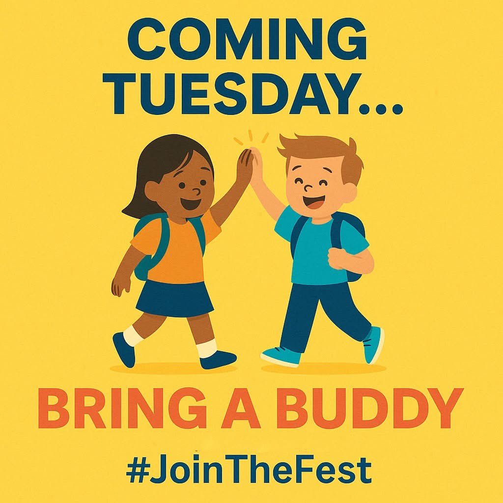 KTTeeV's tweet photo. 👀 Something BIG is coming…
What’s better than joining Alief Summer Fest?
Bringing a buddy with you! 🎉
We’ve got something fun (and rewarding) dropping this Tuesday.
Get ready to share the summer experience with a friend!
#AliefSummerFest #BringABuddy #JoinTheFest #SummerInTheLief