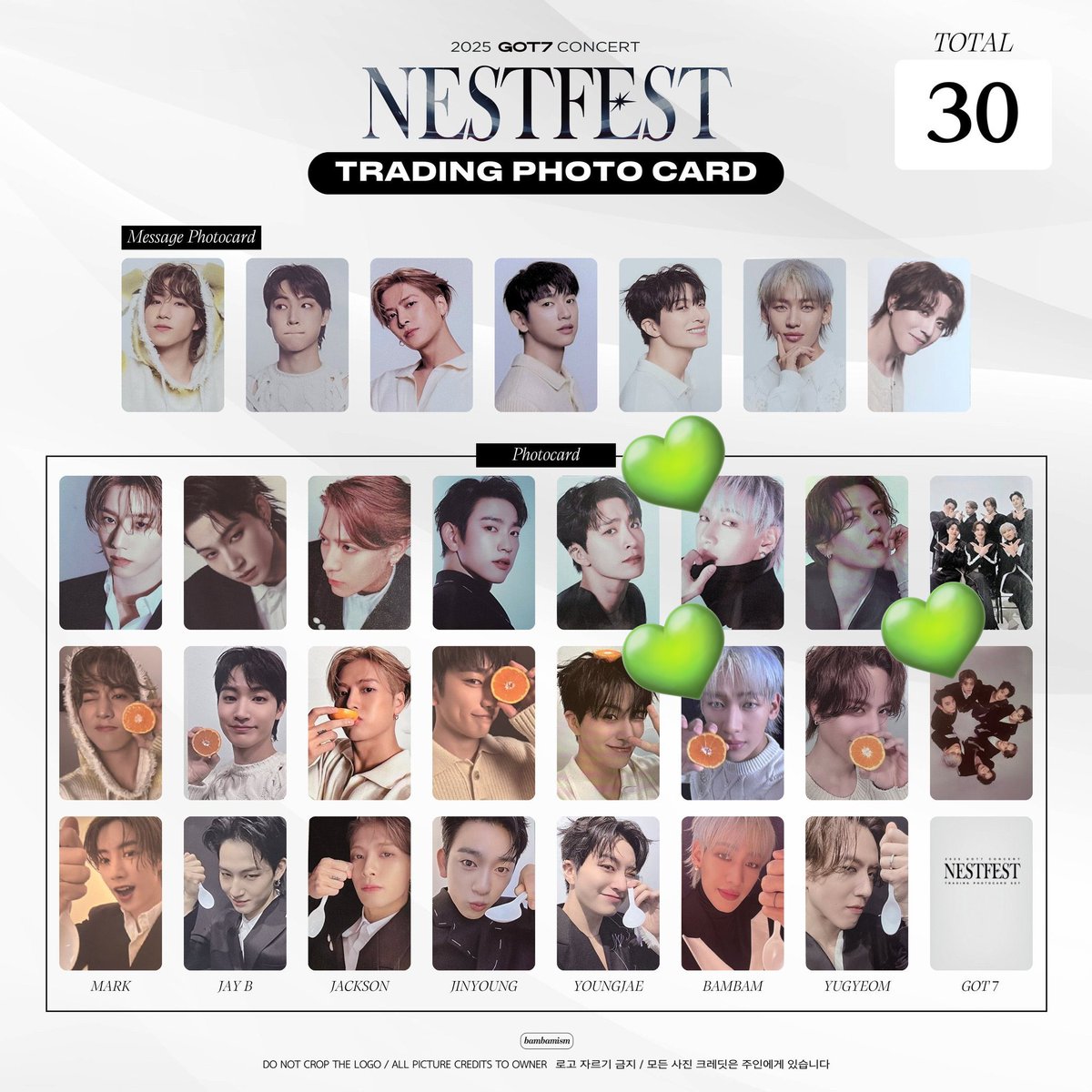 mari02bam07's tweet photo. GOT7 NESTFEST 交換
トレカ・キーリング

譲　マーク・ベンベン・ユギョム・全員
求　ベンベン・全員💚のついてるもの

郵送での交換希望です！
よろしくお願いします🙇‍♀️
#GOT7 #ガッセ #got7交換 https://t.co/I17q95kMsE