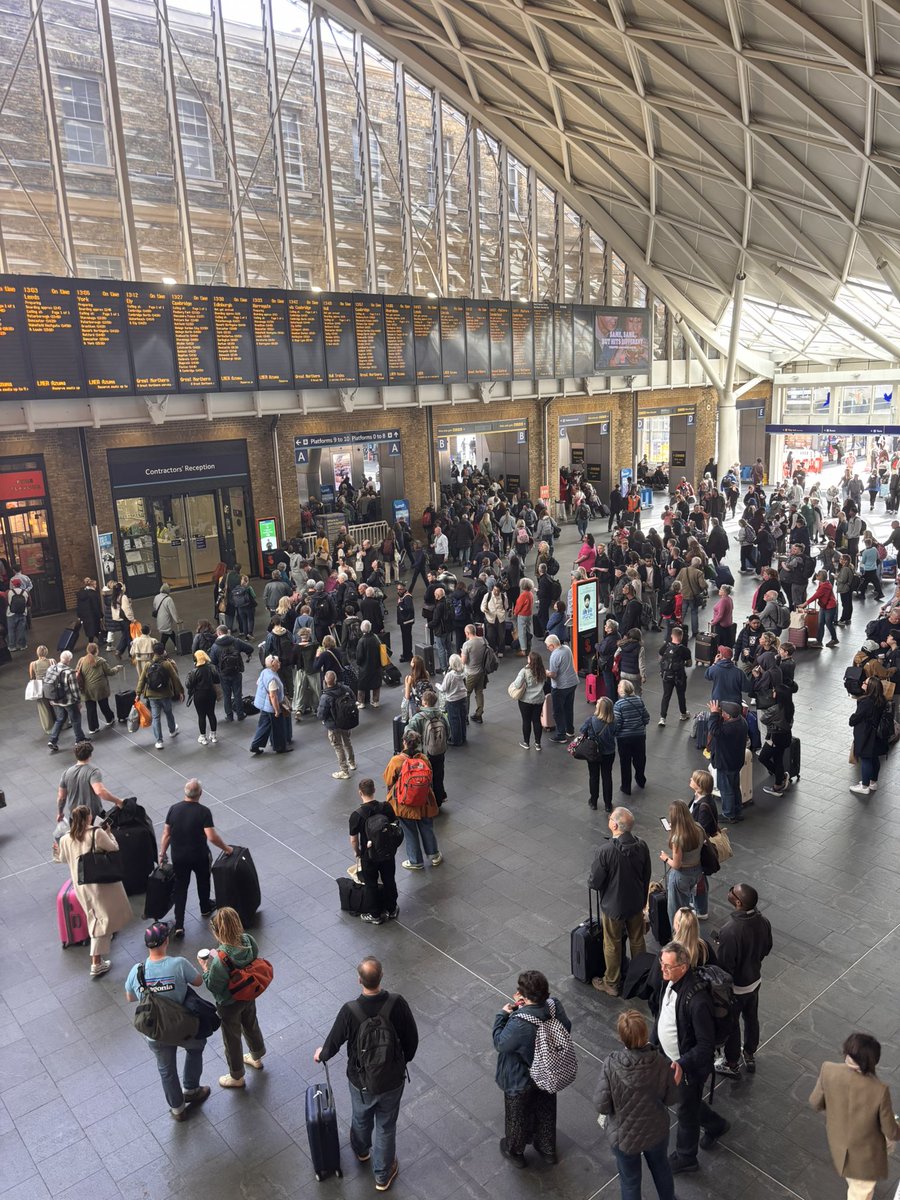 In Germany you know which platform your train leaves from months in advance – it’s on the timetable.

In Britain Network Rail doesn’t tell you until the train is just about to leave.