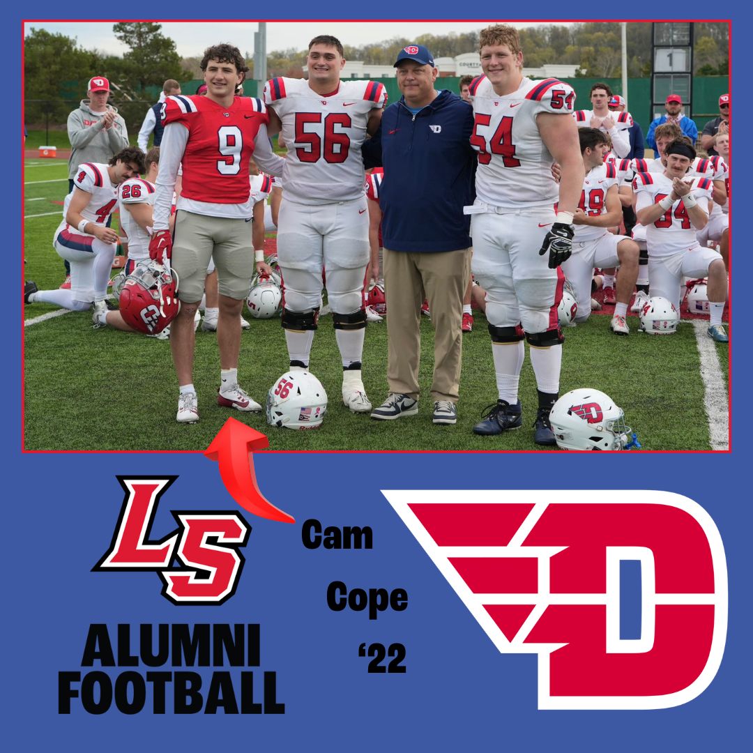 LaSalleAlumni's tweet photo. Captain Cope! Huge shoutout to LS Football alumni Cam Cope '22 for being named a captain at the University of Dayton! Following in the footsteps of fellow Lancer captain Dylan Demaison '20, Cam continues to make us proud.
#LancerAlumni
#LancerFootball
#LRD
#BrothersForLife https://t.co/oXr0mGkiAX