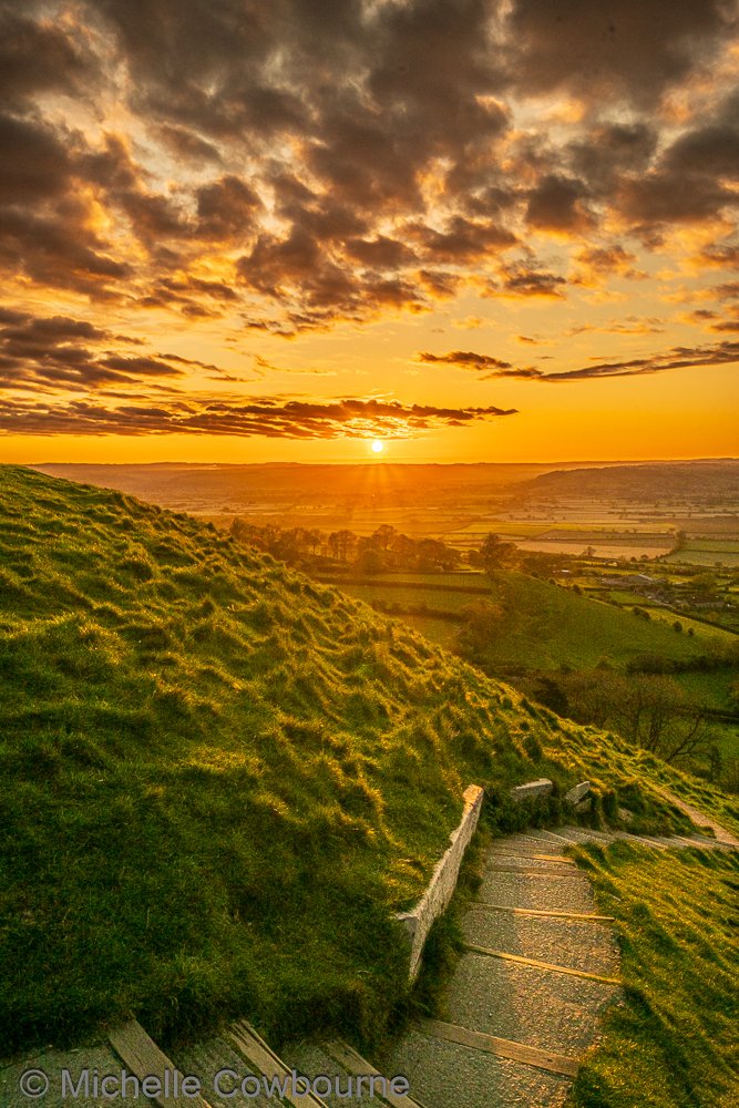 Magical sunrise this morning. Taken from Glastonbury Tor.
