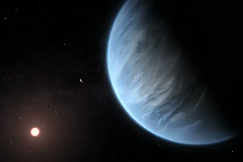 SustainHistory's tweet image. Astronomers claim strongest evidence of #AlienLife yet:

On a #FarawayPlanet, #JamesWebbSpaceTelescope has picked up signs of molecules that, on Earth, are produced only by #LivingOrganisms

#Exoplanet-#K218b was discovered in 2015 as a promising place to look for life. 

8X as