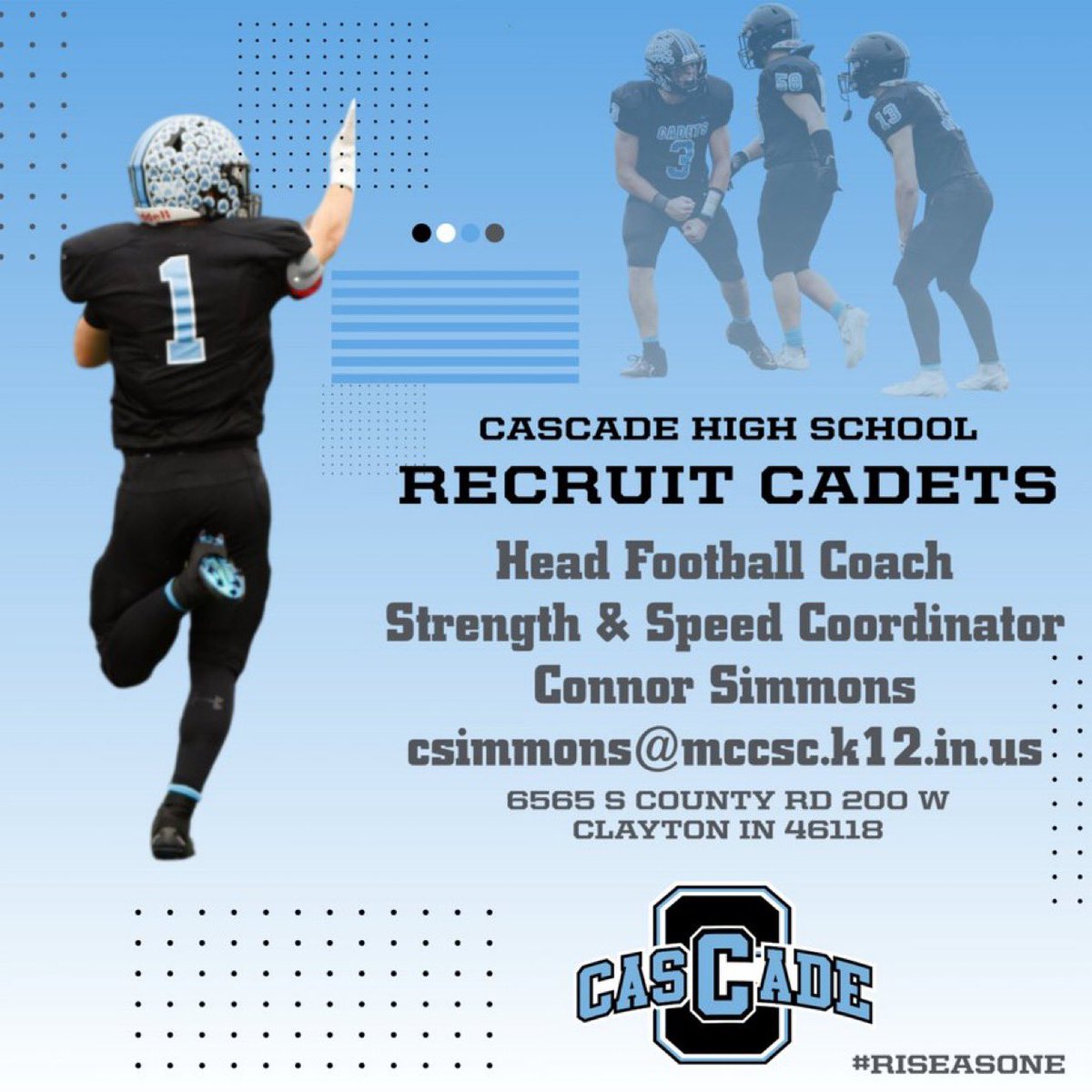 Connor Simmons (@chscoachsimmons) on Twitter photo C/o 2026
QB: <a href="/BradyTrebley/">Brady Trebley</a>
TE/LB: <a href="/blewdawg/">Braxton Lewis</a>
WR/DB: <a href="/RoshongJT/">J.T. Roshong</a>
ATH/DB: <a href="/M_Hobson4/">Marcus Hobson</a>
FB/LB: <a href="/DaytonMink/">Dayton Mink</a>
RB/ATH: <a href="/toby_savini5/">Toby Savini</a>
C/o 2027
RB/SAF: <a href="/Lucas_Farmer_/">Lucas Farmer</a>
C/o 2028
RB/LB: <a href="/TJ_Turner_Jr/">Tj Turner Jr</a> C/o 2026
QB: <a href="/BradyTrebley/">Brady Trebley</a>
TE/LB: <a href="/blewdawg/">Braxton Lewis</a>
WR/DB: <a href="/RoshongJT/">J.T. Roshong</a>
ATH/DB: <a href="/M_Hobson4/">Marcus Hobson</a>
FB/LB: <a href="/DaytonMink/">Dayton Mink</a>
RB/ATH: <a href="/toby_savini5/">Toby Savini</a>
C/o 2027
RB/SAF: <a href="/Lucas_Farmer_/">Lucas Farmer</a>
C/o 2028
RB/LB: <a href="/TJ_Turner_Jr/">Tj Turner Jr</a>