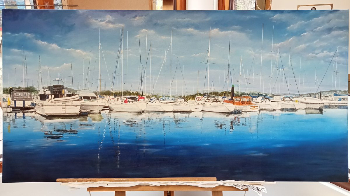 Although <a href="/Steven1Howard/">Steven Howard</a> is not in the gallery today. Unit 70, Trentham Retail Village. ST48AX. <a href="/TrenthamEstate/">Trentham Estate</a> he's left his latest oil on canvas on the easel. Pop in for mooch and see his originals and faithfully Reproduced Prints.