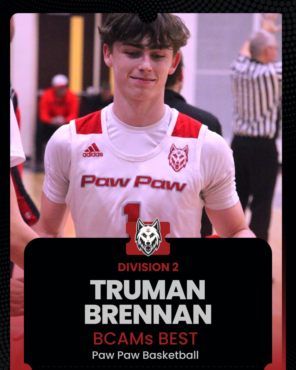 PawPawBoysBasketball (@basketballpaw) on Twitter photo Truman Brennan receives 1 more accolade on the year! He was honored with Div 2 BCAMs BEST. Congratulations <a href="/TrumanBrennan0/">Truman Brennan</a> being honored by the Coaches Association for being one of the top players in Michigan.
<a href="/michiana_hoops/">michianahoops</a> <a href="/matthewehler/">Matthew Ehler</a> <a href="/MittenRecruit/">MittenRecruit</a> <a href="/jgilbertsport/">Jonathon Gilbert</a> Truman Brennan receives 1 more accolade on the year! He was honored with Div 2 BCAMs BEST. Congratulations <a href="/TrumanBrennan0/">Truman Brennan</a> being honored by the Coaches Association for being one of the top players in Michigan.
<a href="/michiana_hoops/">michianahoops</a> <a href="/matthewehler/">Matthew Ehler</a> <a href="/MittenRecruit/">MittenRecruit</a> <a href="/jgilbertsport/">Jonathon Gilbert</a>