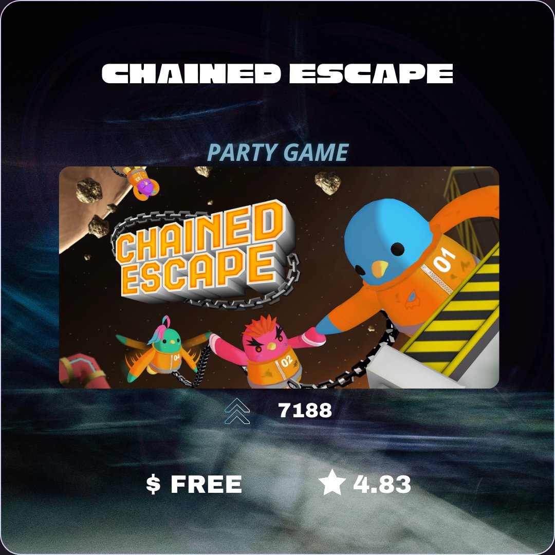 App Lab Quest (@applabquest) on Twitter photo Ready for today's Showcase? Here's a small hand-picked selection of one game for each category!
⚔️ Action: Onward (<a href="/OnwardTheGame/">Onward</a>) by Downpour Interactive
🤝 Hangout: Among Us 3D by <a href="/InnerslothDevs/">Innersloth 🦥</a>
🎉Party Game: Chained Escape by <a href="/MyDearestVR/">MyDearest VR</a> Ready for today's Showcase? Here's a small hand-picked selection of one game for each category!
⚔️ Action: Onward (<a href="/OnwardTheGame/">Onward</a>) by Downpour Interactive
🤝 Hangout: Among Us 3D by <a href="/InnerslothDevs/">Innersloth 🦥</a>
🎉Party Game: Chained Escape by <a href="/MyDearestVR/">MyDearest VR</a>