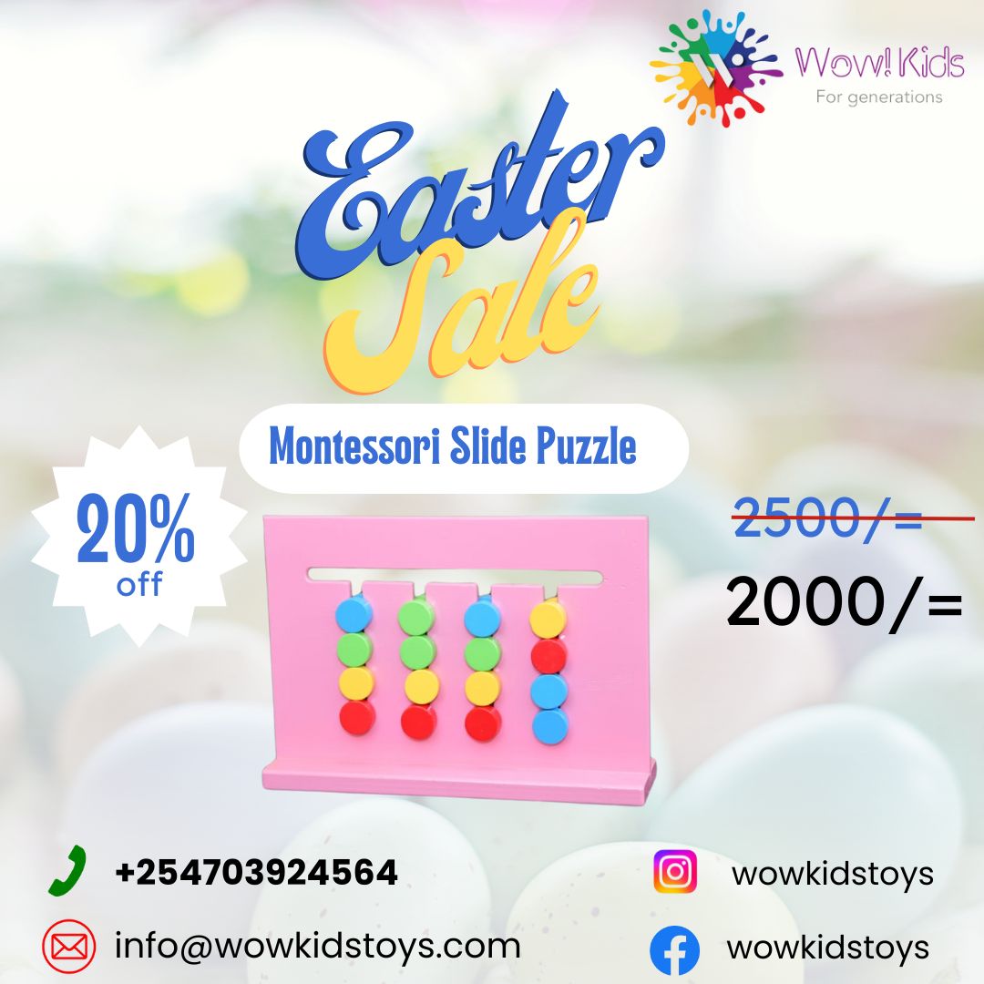 Mom and Dad are home. The kids are home. The chaos is home. 😵‍💫
Survive Easter week with 20% OFF educational toys (April 18–24)!
Montessori play = less screentime, more family bonding (and fewer meltdowns). 🧩😂
Shop now 👉 wowkidstoys.com/collections/all or +254703924564

#EasterSale
